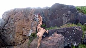 Enjoy the scenic views with these big-boobed babes who love to fuck outdoors