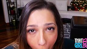 teen jaye summers sucking big cock with two handed handjob