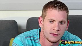 Hot Jock Passionately Rides Agent's Cock During Casting Interview For Business