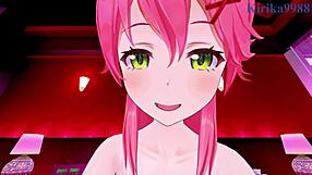 Sakura miko and akai haato intense sex in hololive vtuber pov hentai