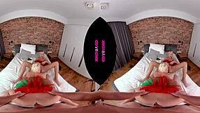 two blonde elves make your christmas better in vr