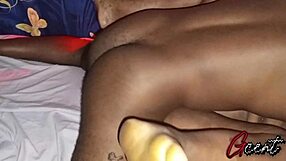 Ebony Masseur Rips Clothes