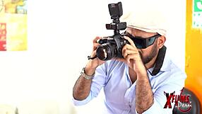 spectacular peruvian redhead with big tits passes sensual casting