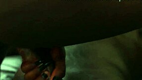 Ebony seamstress in workshop sucks big long cock during pants measurements