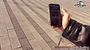 British Blonde Schlampe Abgeschleppt by German Tourist for Public POV Fucking on Street