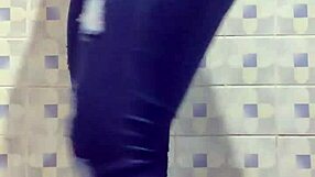 Mature Latina Ann Shaking Ass In Bathroom Golden Shower