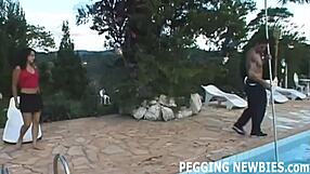 A strapon this big might hurt at first