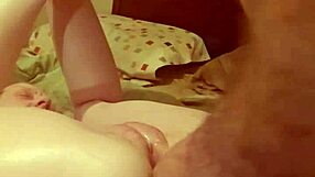 Mature amateur gets her wet pussy fucked and toyed in missionary. Ass spanking with dirty talk.