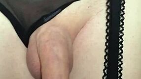 Misr4's close up cumshot in stockings and panties feels so intense
