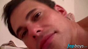 Cock hungry Luka sucks Angelo's delicious tool in POV