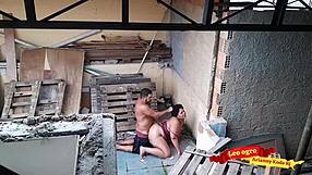 fucking my sister-in-law on the terrace in outdoor sex