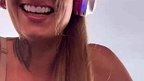 I went to the gym for cardio, got hot, took off my shirt, stayed in bra, horniness was big, pussy all wet