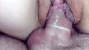 couple has condom sex, cum on tits