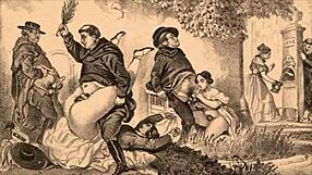 Vintage Erotic Illustration with Retro Cartoon Style