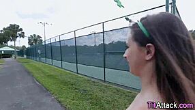 Buxom Babe Gets Sticky Facial After Wild Action