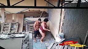 fucking my sister-in-law on the terrace in outdoor sex