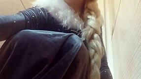 Elsa's Cosplay Blonde Teases with Doggystyle and Ass Play