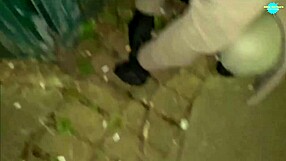 Cracky forgets objects in her pussy! Mature milf in public outdoor reality