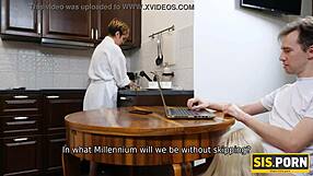 Porn Blonde Sucks and Gets Drilled by Stepbro, Want to Watch?