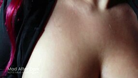 Relaxing sensual massage on oiled natural tits