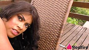 Cavalona with giant ass teases juicy pussy and rides big cock hard