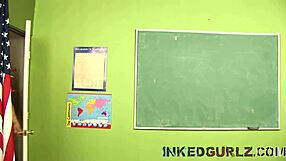 teacher demonstrates masturbation techniques to students in class