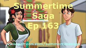 Ecchi anime cartoon with PC gameplay Summertime Saga 163