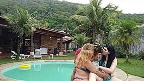 Blonde Snow White Engages in Anal, Oral, and Lesbian Orgy in Brazilian Mansion