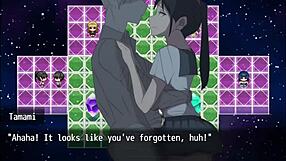 Tamami, The Cute Student, Licks Pussy In Nympho Village Gangbang.