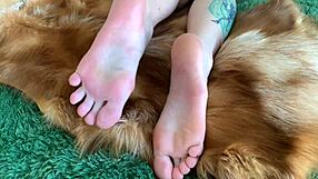 Beautiful soles and feet fetish with a dominatrix theme
