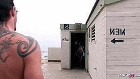 18-Year-Old Girl's First Porn Casting With Older Guy!