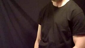 Gay man masturbating solo with gaycumshot