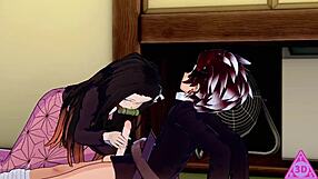 Horny Koikatsu demons get blown and fucked hard