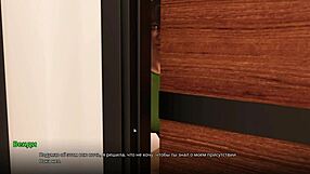 Horny hentai gameplay with mommy and bikini