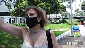 Chesty Sara Jay’s wet pussy pounded after date