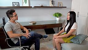 Perverted Psychologist Fucks Patient with Big Tits and Ass