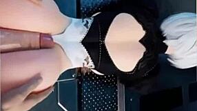 cartoon buttjob and thighjob in 3d sfm pov animation