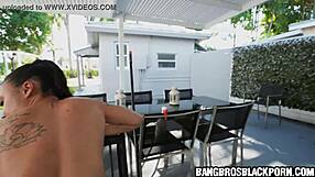 Oh, cute black maid getting fucked hard by interracial amateurs!