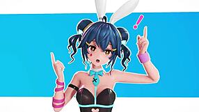 Rabbit hole edit with cartoon bunny vibes