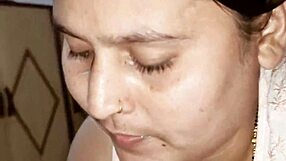 Beautiful amateur gives a passionate blow job to a big cock