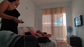 I Arrived By Surprise And Did This With Maid In Bathroom