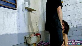 French babe interacts with policeman