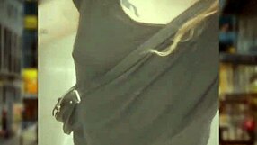 A blonde cougar’s seductive dance routine at a party