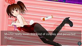 karin teasing under the desk in school blazer?