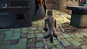 This Fallout 4 adventure has Katsu fucking with a dildo in chapter 14