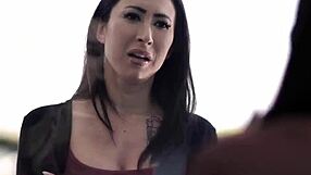 Watch the latina with big tits get licked outdoors in this cuckold scene!