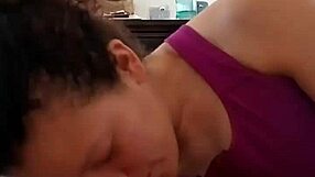 Is she learning to give the perfect blowjob?