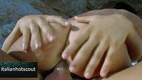 mil brunette on the beach