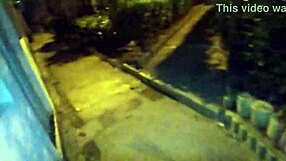 Cheating girlfriend fucks friend outside on town bridge. Can you believe she did that?