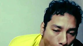 i'm enjoying this hairy macho guy's delicious cock with some sloppy blowjobs, ahh so good!